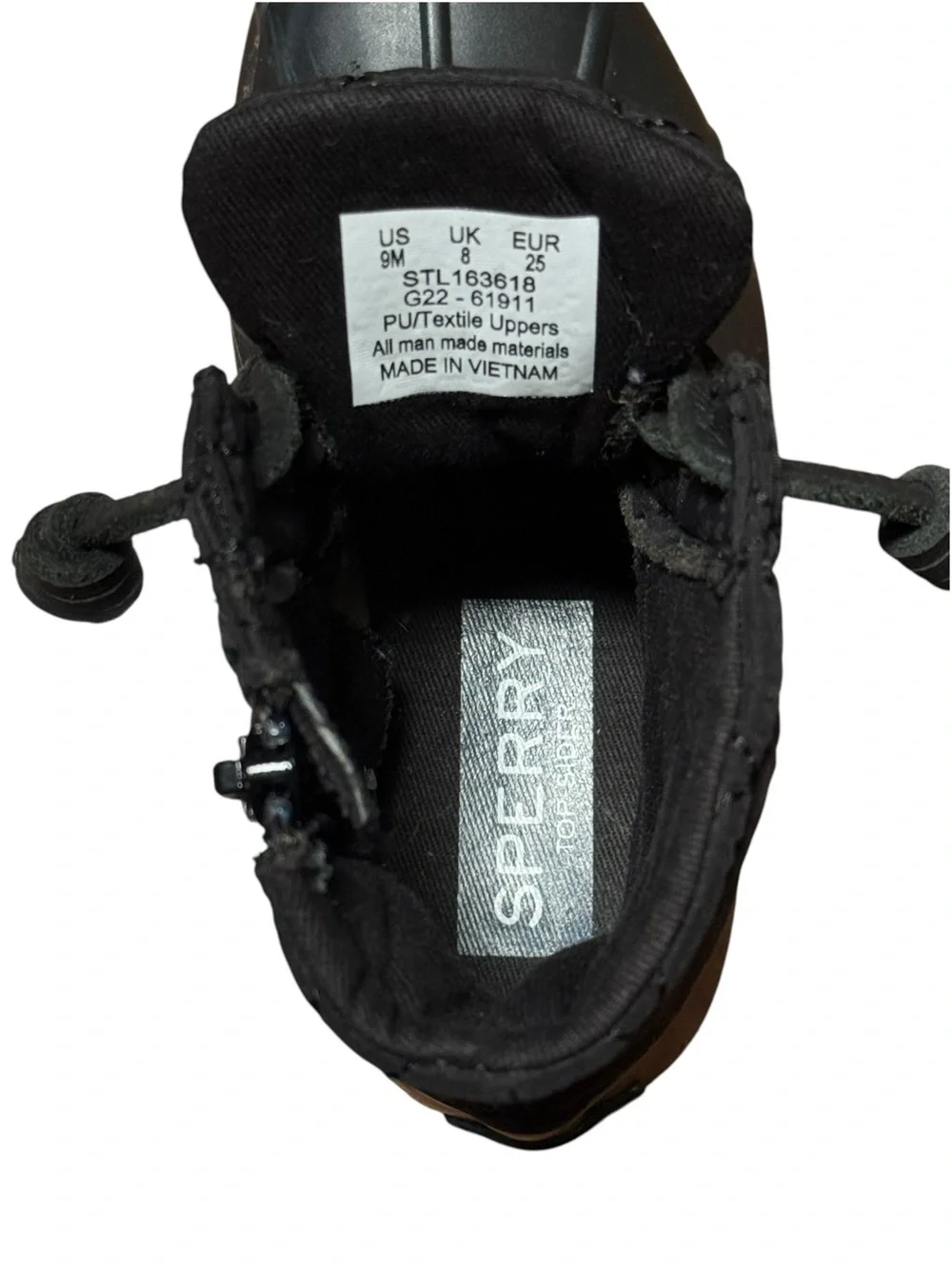 Sperry Quilted Duck Boots Toddler Coastal Rain Prep New England Outdoor Size 9